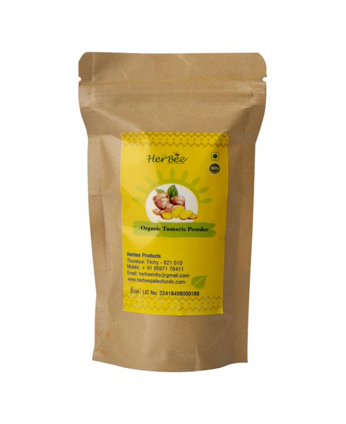 Organic Plain Pasumanjal Powder (Turmeri...